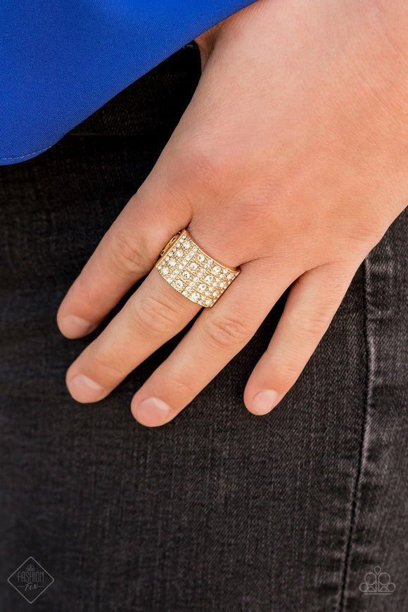 Paparazzi Accessories Diamond Drama Gold Ring 