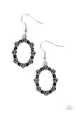 Paparazzi Accessories Rosy Royal Black Earring 