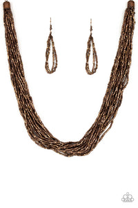 Paparazzi Accessories The Speed Of Starlight Copper Necklace 