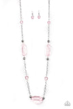 Paparazzi Accessories Crystal Charm Pink Necklace 