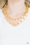 Paparazzi Accessories Ice Bank Gold Necklace 