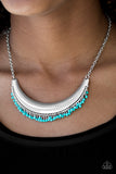 Paparazzi Accessories Fringe Out Blue Necklace