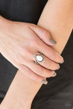 Paparazzi Accessories The Bold and The Bead-itful White Ring