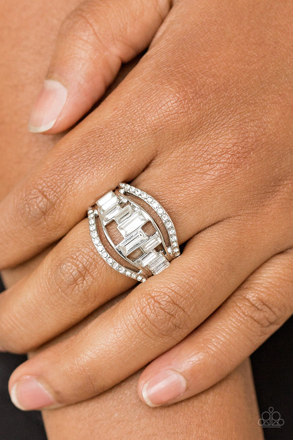 Paparazzi Accessories Treasure Chest Charm White Ring 