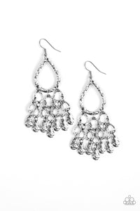 Paparazzi Accessories Teardrop Trinket Silver Earring