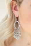 Paparazzi Accessories Teardrop Trinket Silver Earring