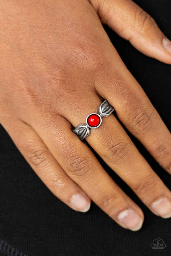 Paparazzi Accessories Awesomely Arrow Dynamic Red Ring 