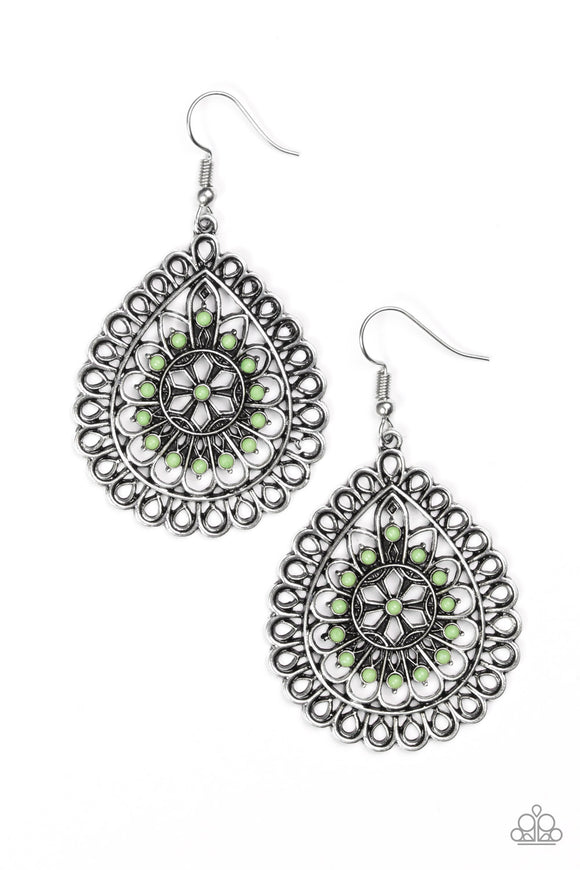 Paparazzi Accessories Sweet As Spring Green Earring 