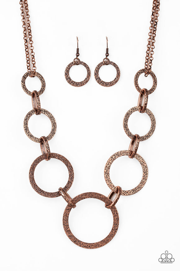 Paparazzi Accessories City Circus Copper Necklace 