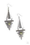 Paparazzi Accessories El Paso Edge Green Earring