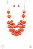 Paparazzi Accessories Miss Pop-You-larity Orange Necklace 