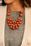 Paparazzi Accessories Miss Pop-You-larity Orange Necklace 