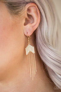 Paparazzi Accessories Radically Retro Gold Earring