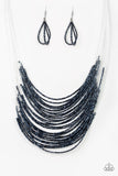 Paparazzi Accessories Catwalk Queen Blue Necklace