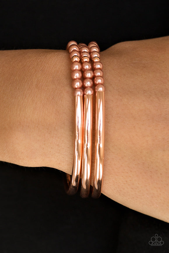 Paparazzi Accessories City Pretty Copper Bracelet 