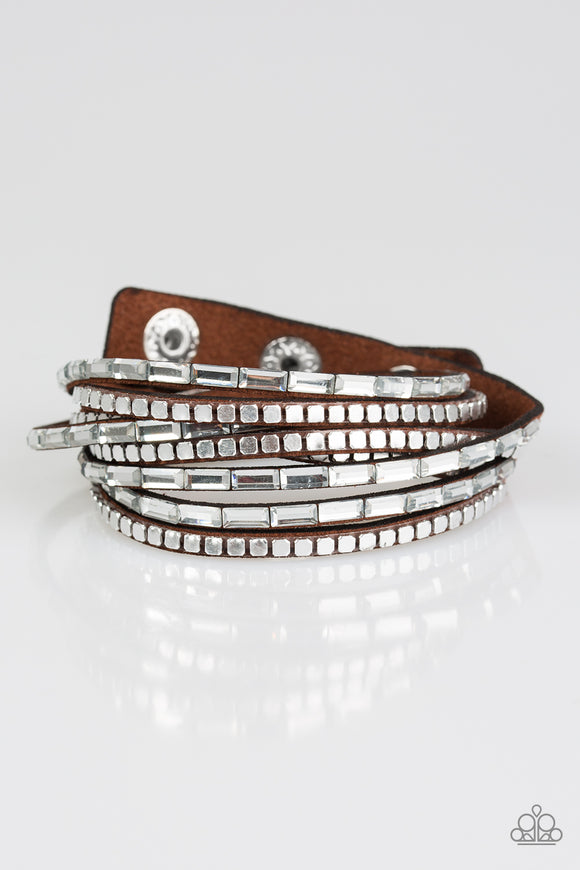 Paparazzi Accessories This Time With Attitude Brown Bracelet