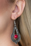 Paparazzi Accessoires Zoomin' Zumba Red Earrings