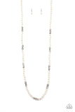 Paparazzi Accessories Girls Have More Funds White Necklace 