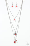 Paparazzi Accessories Soar With The Eagles - Red Necklace