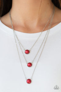 Paparazzi Accessories A Love For Luster Red Necklace 