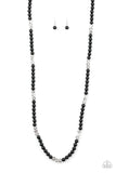 Paparazzi Accessories Girls Have More Funds Black Necklace 