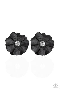 Paparazzi Accessories Candid Carnations Black Hair Clip 