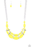 Paparazzi Accessories Law Of The Jungle Yellow Necklace 