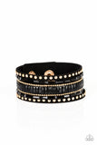 Paparazzi Accessories Rock Star Rocker Gold Bracelet 