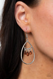 Paparazzi Accessories Shimmer Advisory Brown Earring 