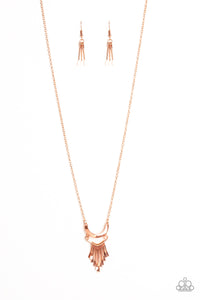 Paparazzi Accessories Trendsetting Trinket Copper Necklace 