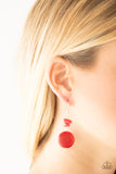 Paparazzi Accessoires Fabulously Flinstone Red Earrings