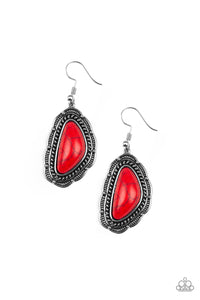 Paparazzi Accessories Santa Fe Soul Red Earring