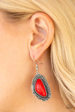 Paparazzi Accessories Santa Fe Soul Red Earring