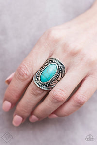 Paparazzi Accessories Ground Ruler Turquoise Ring 