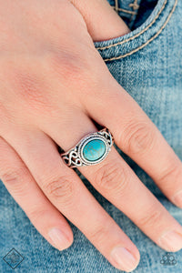 Paparazzi Accessories Set In Stone Blue Ring 