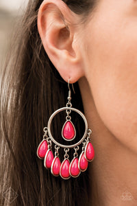 Paparazzi Accessories Flirty Flamboyance Pink Earring 