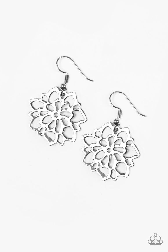 Paparazzi Accessories Darling Dahlia Silver Earring