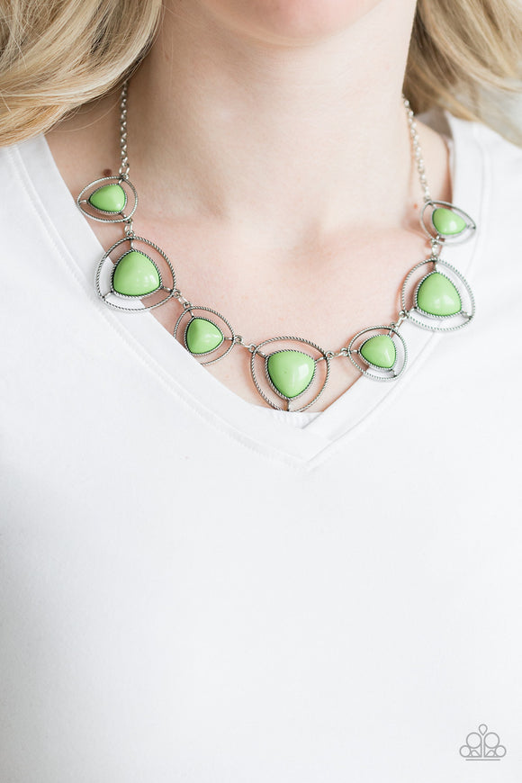 Paparazzi Accessories Make A Point Green Necklace 