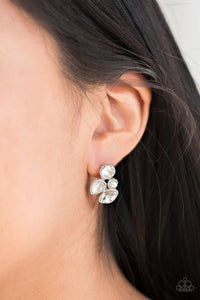 Paparazzi Accessories Super Superstar White Earring 