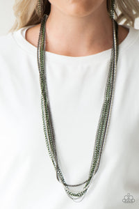 Paparazzi Accessories Colorful Calamity Green Necklace