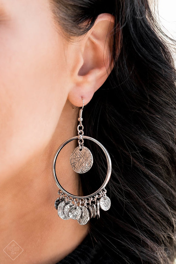 Paparazzi Accessories Start From Scratch Silver Earring 