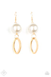 Paparazzi Accessories Big Spender Shimmer Gold Earring 