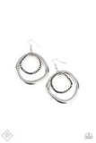 Paparazzi Accessories Spinning With Sass Silver Earring