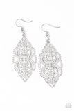 Paparazzi Accessories Ornately Ornate Silver Earrings 