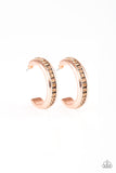 Paparazzi Accessories 5th Avenue Fashionista Copper Hoop Earring