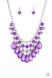 Paparazzi Accessories Beauty School Drop Out Purple Necklace 
