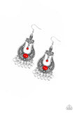 Paparazzi Accessories Fiesta Flair Red Earring 