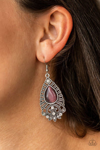 Paparazzi Accessories Majestically Malibu Purple Earring 