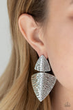 Paparazzi Accessories Primal Factors Silver Post Earring 