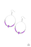 Paparazzi Accessories Retro Rural Purple Earrings 